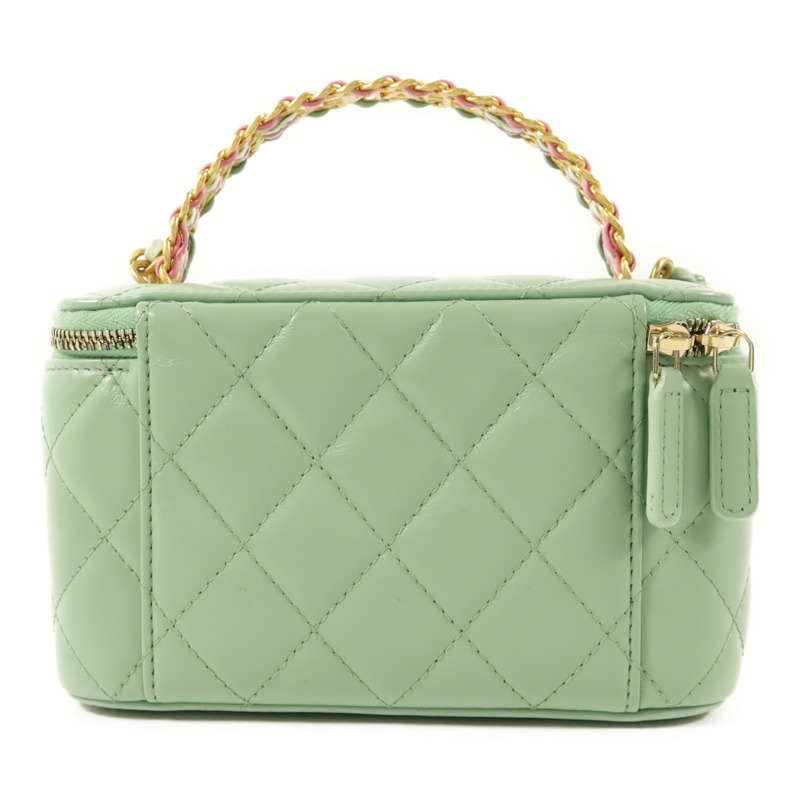CHANEL 羊皮皮革Vanity Case金扣手挽肩背兩用袋-1