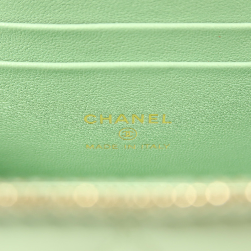 CHANEL 羊皮皮革Vanity Case金扣手挽肩背兩用袋-5