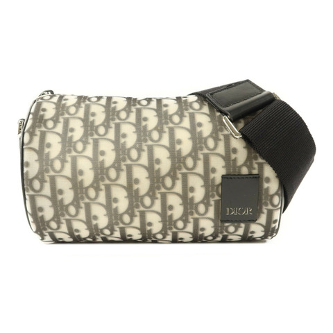 Dior 尼龍Oblique Roller銀扣肩背袋