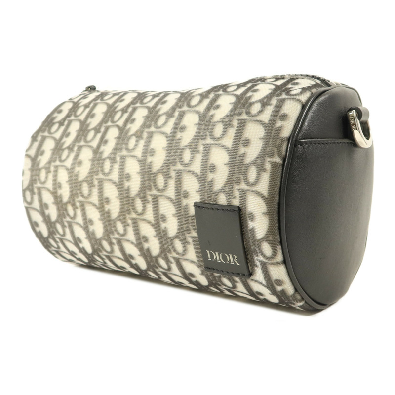 Dior 尼龍Oblique Roller銀扣肩背袋-2