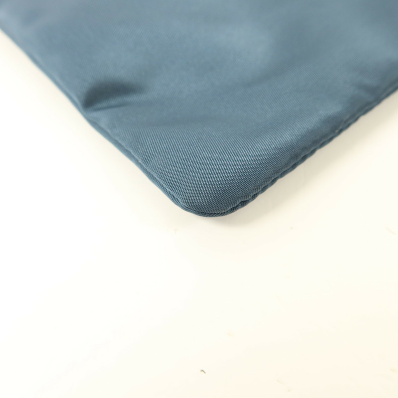 PRADA 尼龍Clutch銀扣手拿包-14