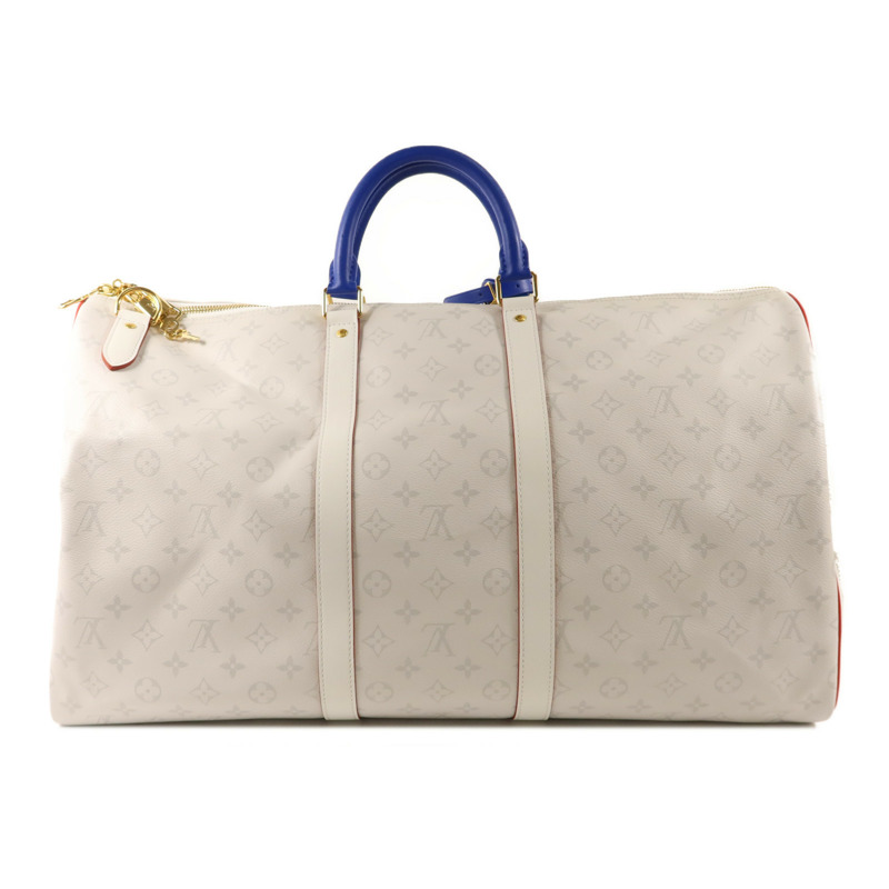 LOUIS VUITTON Monogram Antarctica LV X NBA Keepall Bandouliere55金扣手挽肩背兩用袋-1