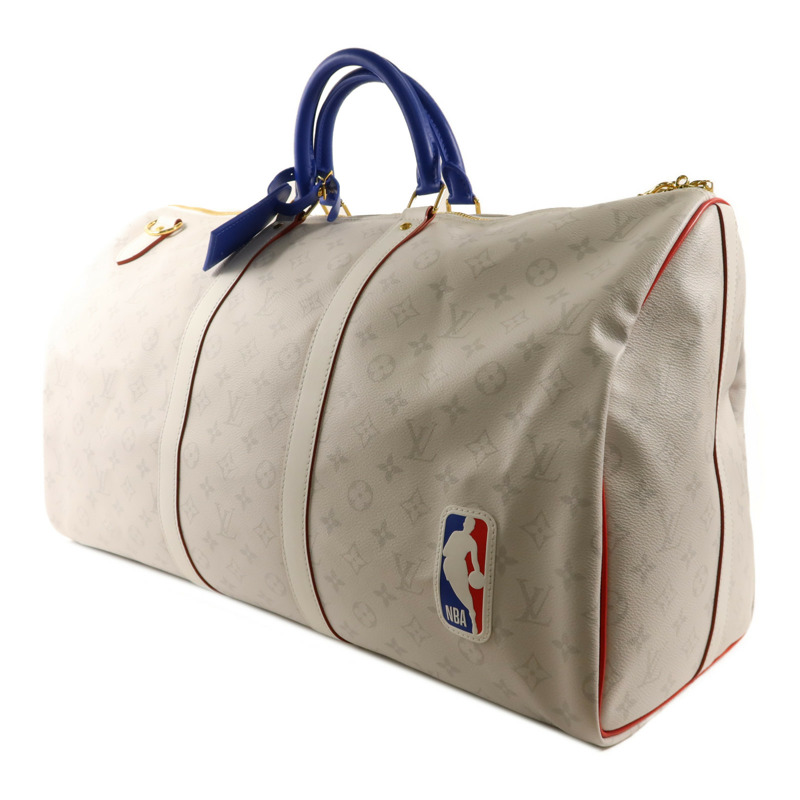 LOUIS VUITTON Monogram Antarctica LV X NBA Keepall Bandouliere55金扣手挽肩背兩用袋-2