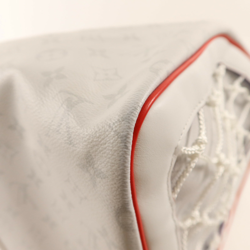 LOUIS VUITTON Monogram Antarctica LV X NBA Keepall Bandouliere55金扣手挽肩背兩用袋-16