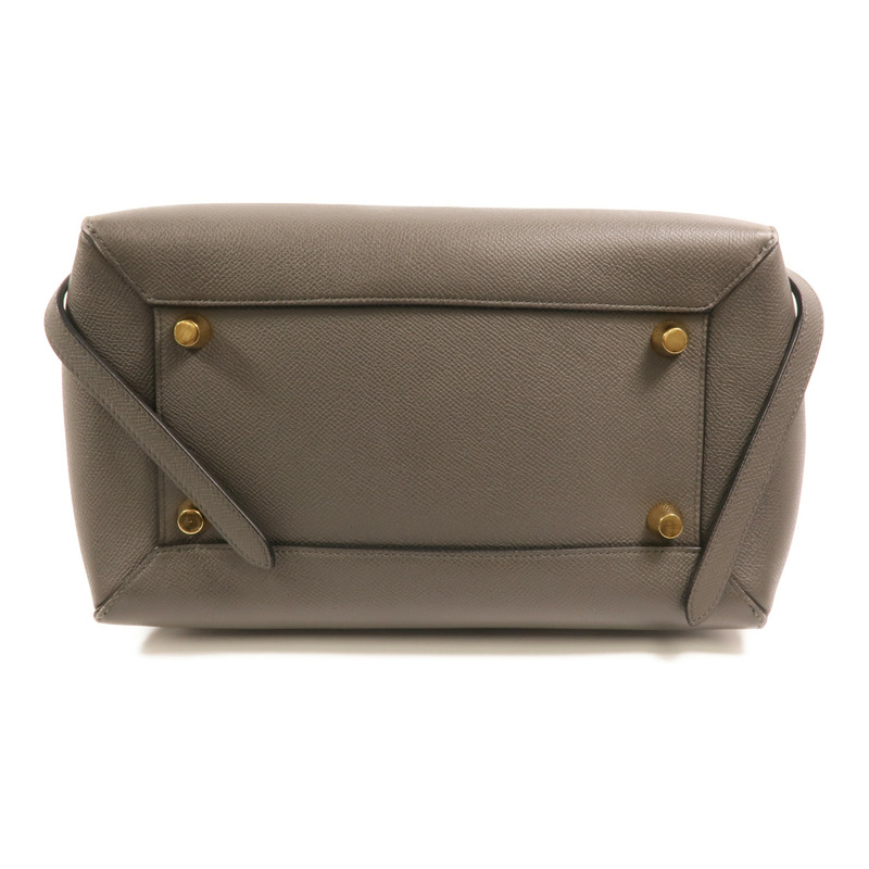 CELINE 牛皮皮革Mini Belt Bag金扣手挽肩背兩用袋-3
