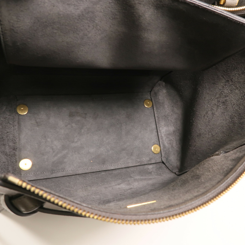 CELINE 牛皮皮革Mini Belt Bag金扣手挽肩背兩用袋-4