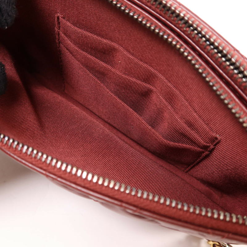 CHANEL 羊皮皮革Gabrielle Wallet on Chain鏈帶肩背袋-4