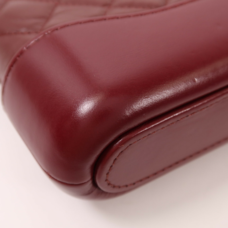 CHANEL 羊皮皮革Gabrielle Wallet on Chain鏈帶肩背袋-14