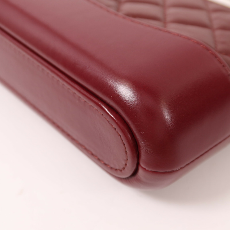 CHANEL 羊皮皮革Gabrielle Wallet on Chain鏈帶肩背袋-15