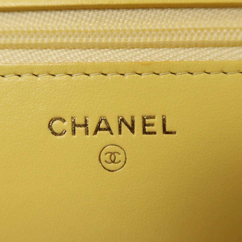 CHANEL 羊皮皮革Wallet on Chain鏈帶肩背袋-5