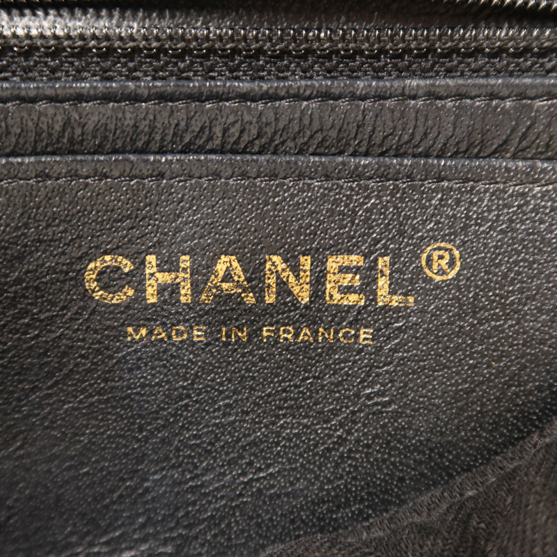 CHANEL 牛仔布Chain Shoulder金扣鏈帶肩背袋-5