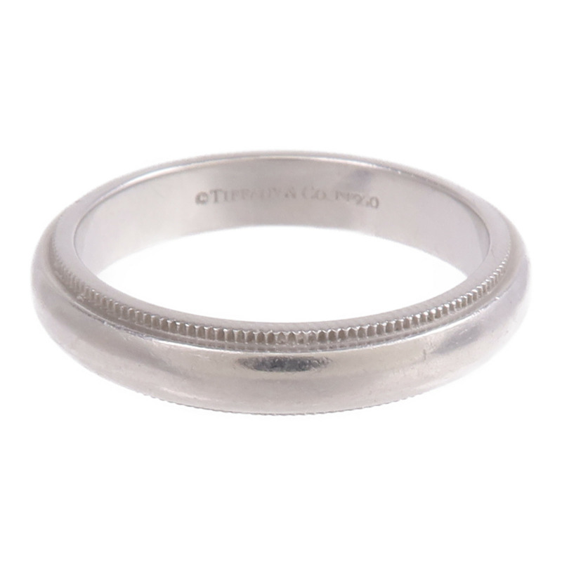 TIFFANY＆CO PT950鉑金Milgrain Ring戒指US#7.75-1