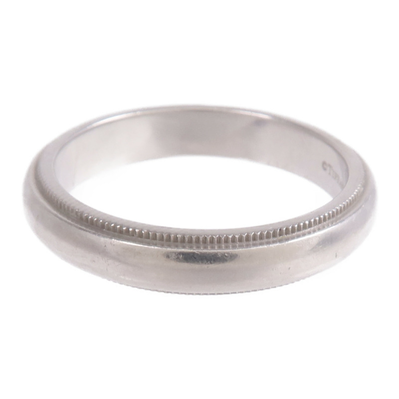 TIFFANY＆CO PT950鉑金Milgrain Ring戒指US#7.75-2