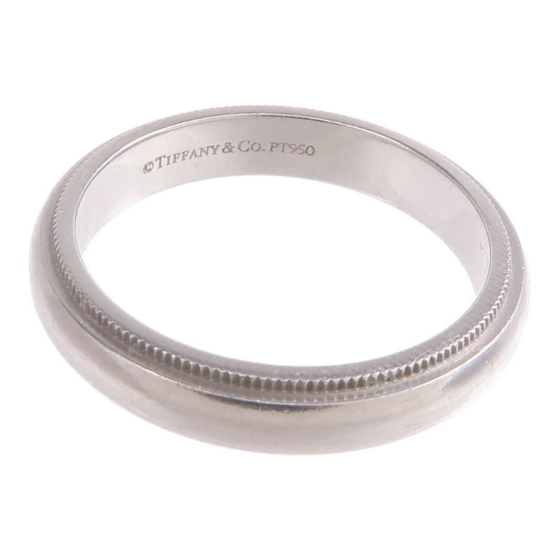 TIFFANY＆CO PT950鉑金Milgrain Ring戒指US#7.75-4