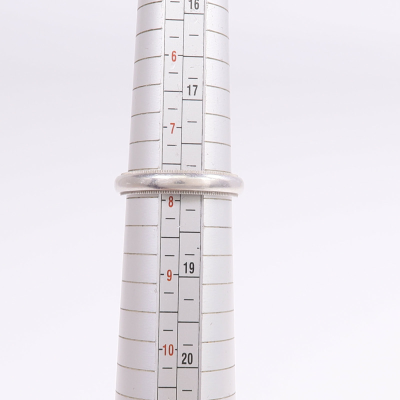 TIFFANY＆CO PT950鉑金Milgrain Ring戒指US#7.75-7