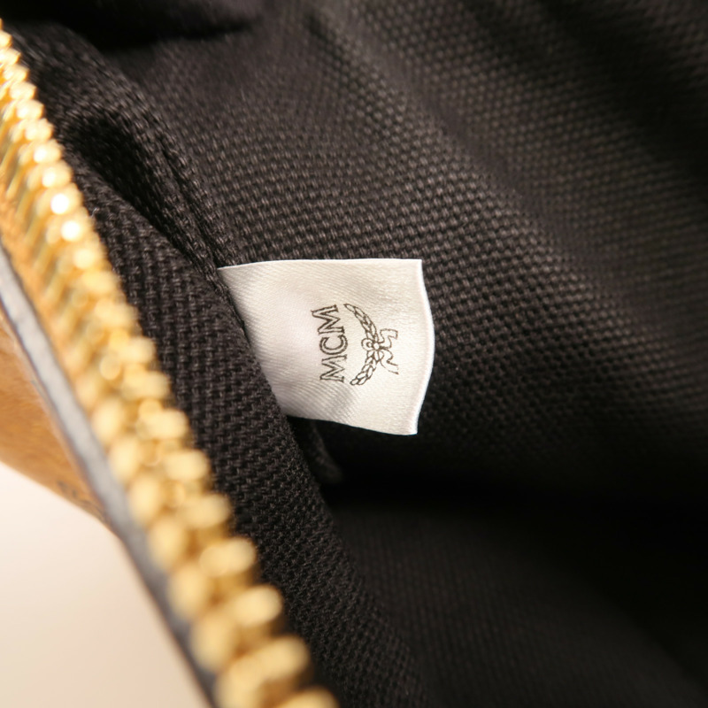 MCM 塗層帆布Pouch金扣手拿包-6
