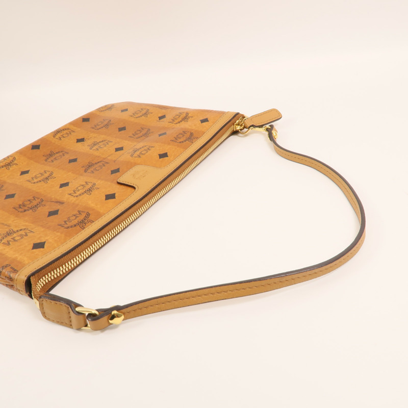 MCM 塗層帆布Pouch金扣手拿包-8