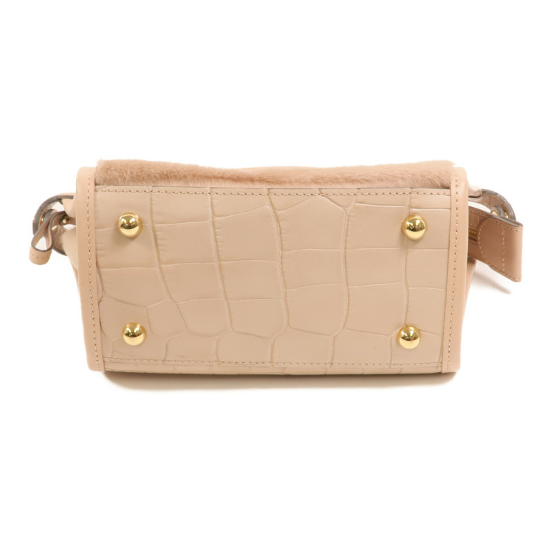 Longchamp 牛皮皮革2 Way Shoulder Bag金扣手挽肩背兩用袋-3