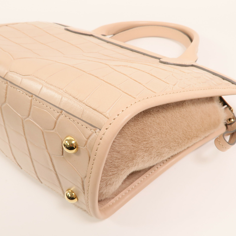 Longchamp 牛皮皮革2 Way Shoulder Bag金扣手挽肩背兩用袋-11