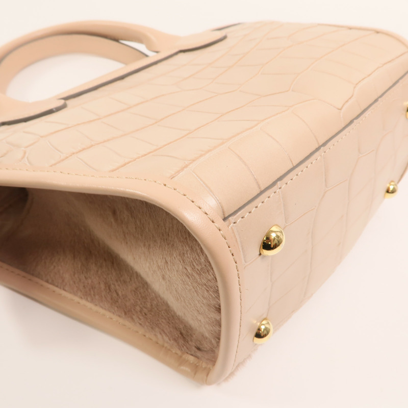 Longchamp 牛皮皮革2 Way Shoulder Bag金扣手挽肩背兩用袋-12