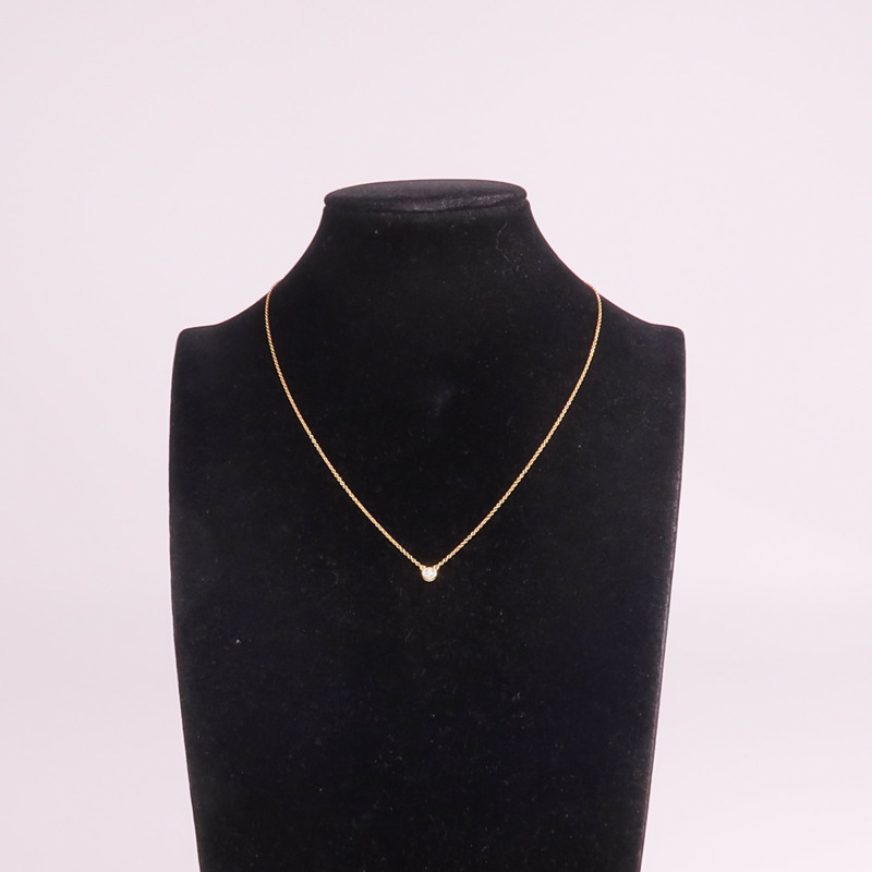 TIFFANY＆CO 18K玫瑰金By The Yard Necklace鑽石項鍊-8