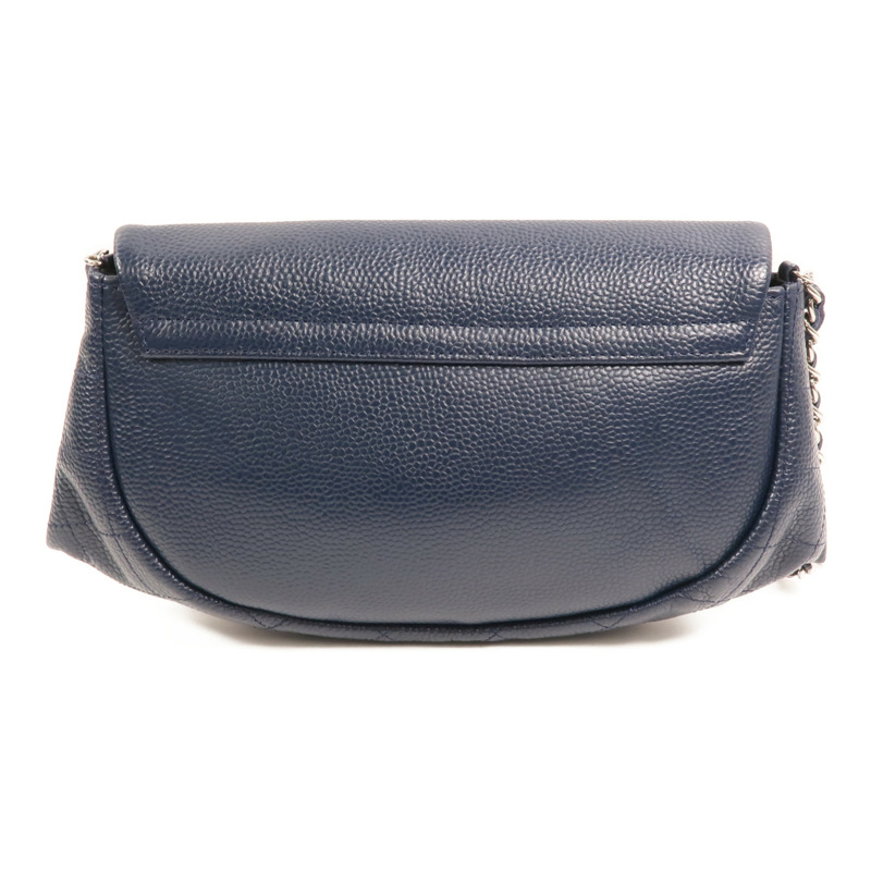 CHANEL 牛皮皮革WOC銀扣鏈帶肩背袋-1