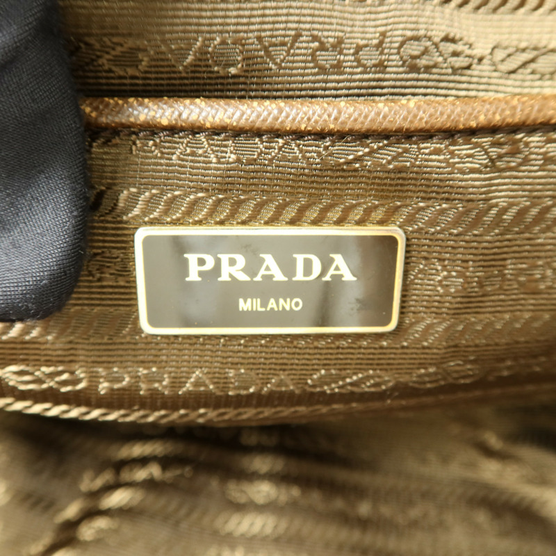 PRADA 尼龍Tote Bag金扣手挽袋-5