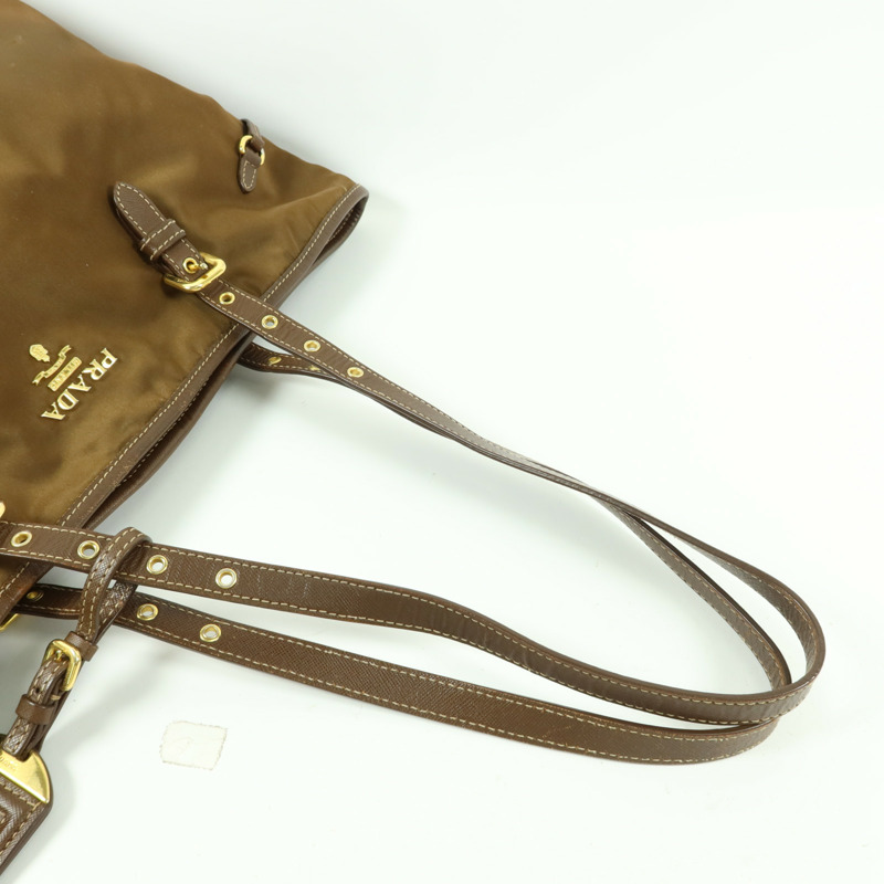 PRADA 尼龍Tote Bag金扣手挽袋-8