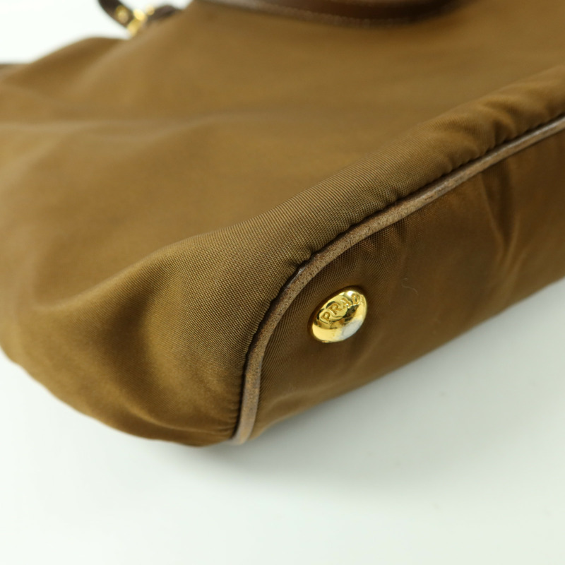 PRADA 尼龍Tote Bag金扣手挽袋-17