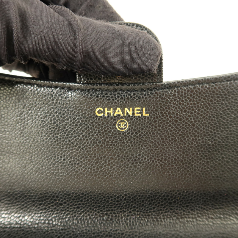 CHANEL 牛皮皮革Phone Case Bag金扣鏈帶肩背袋-6