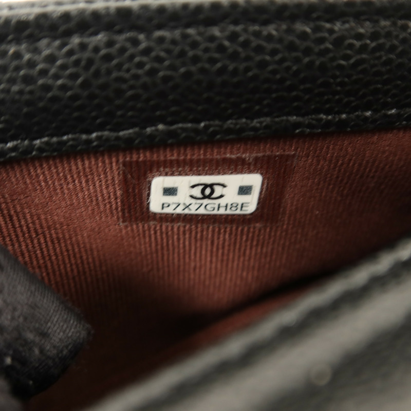 CHANEL 牛皮皮革Phone Case Bag金扣鏈帶肩背袋-7