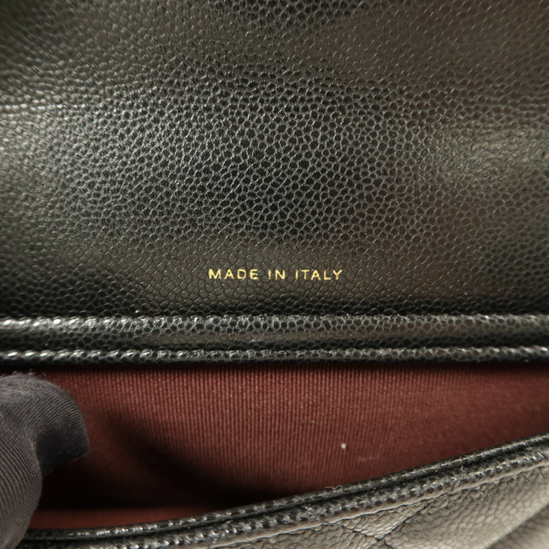 CHANEL 牛皮皮革Phone Case Bag金扣鏈帶肩背袋-8