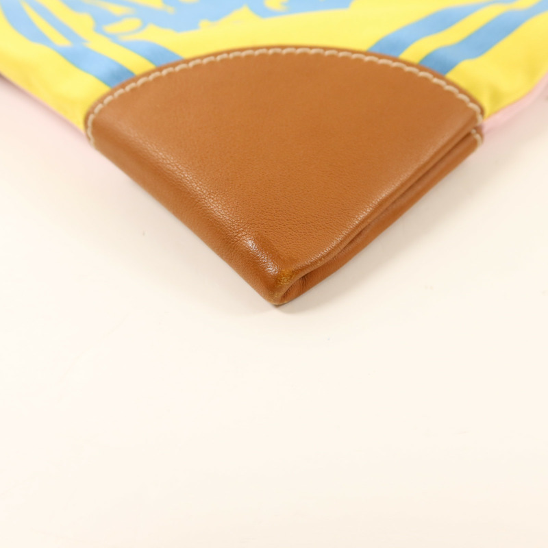 HERMES 絲質Silk City銀扣肩背袋-16