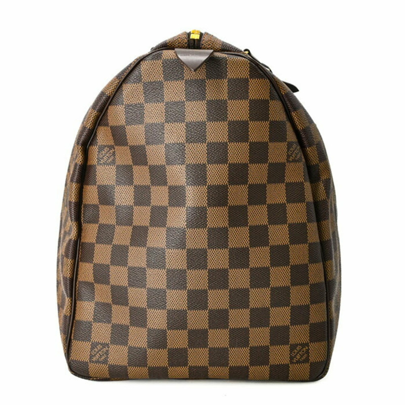路易威登 Keepall 50 波士頓包，Damier 棕色皮革，M41427-3