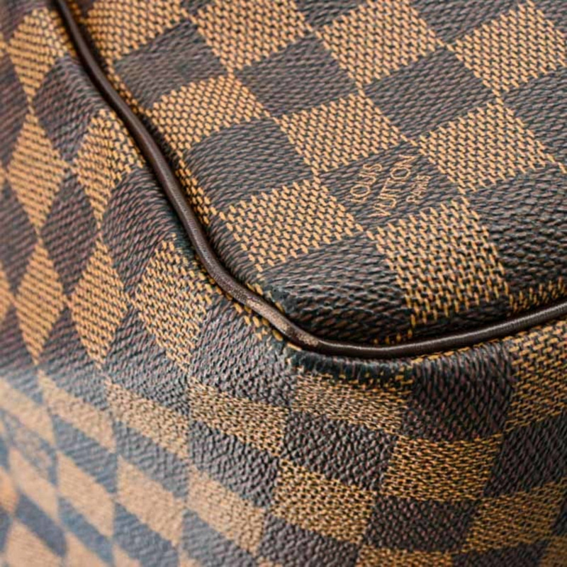 路易威登 Keepall 50 波士頓包，Damier 棕色皮革，M41427-7