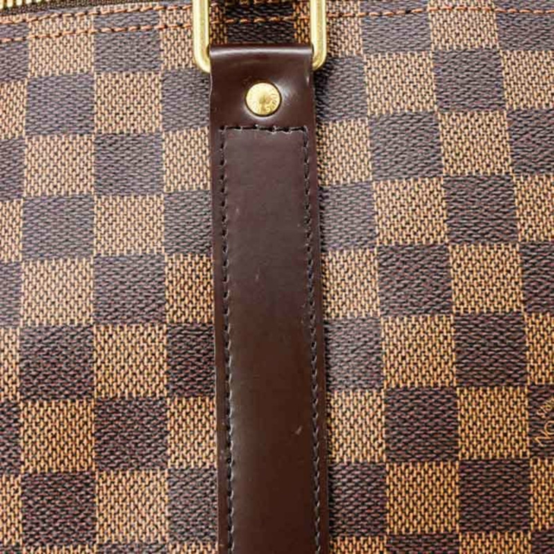 路易威登 Keepall 50 波士頓包，Damier 棕色皮革，M41427-8
