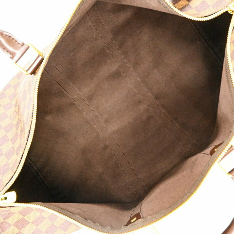 路易威登 Keepall 50 波士頓包，Damier 棕色皮革，M41427-11