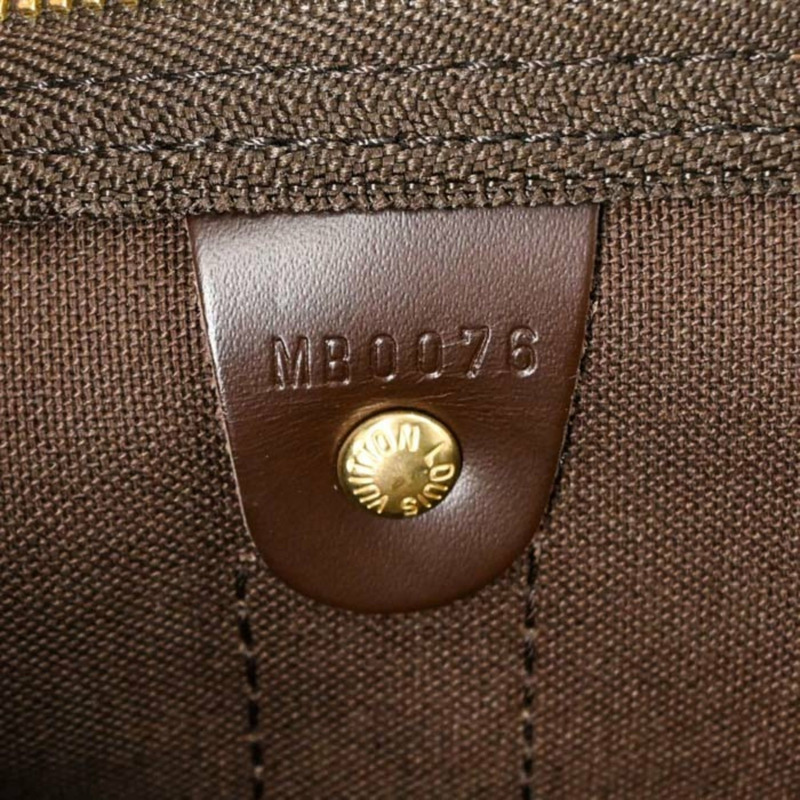 路易威登 Keepall 50 波士頓包，Damier 棕色皮革，M41427-13