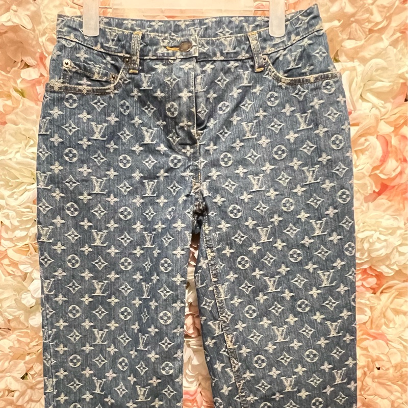 Lv老花七分褲-0
