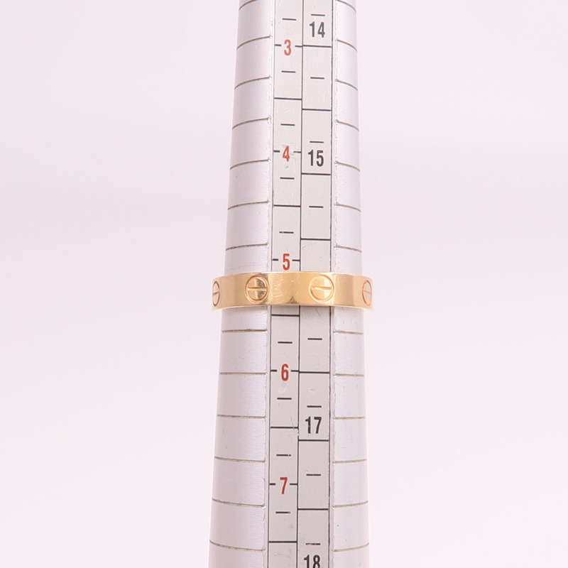 CARTIER 18K玫瑰金Mini Love Ring戒指Cartier#50/US#5.25-7