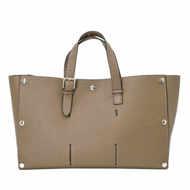 HERMES Sac Vello 手提包，Taurillon Clemence 皮革，女士，Etoupe-2