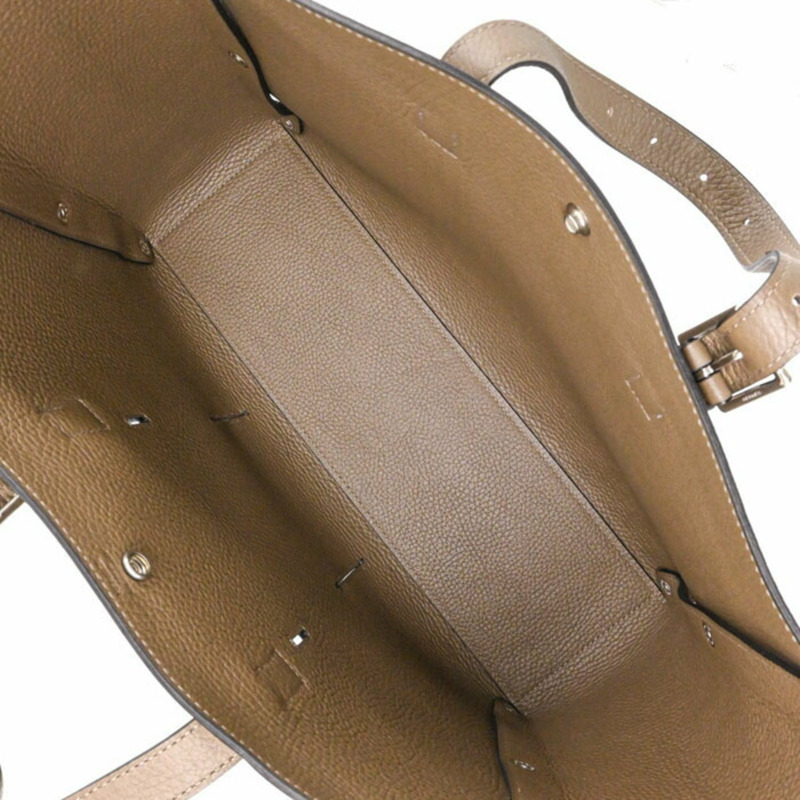 HERMES Sac Vello 手提包，Taurillon Clemence 皮革，女士，Etoupe-10