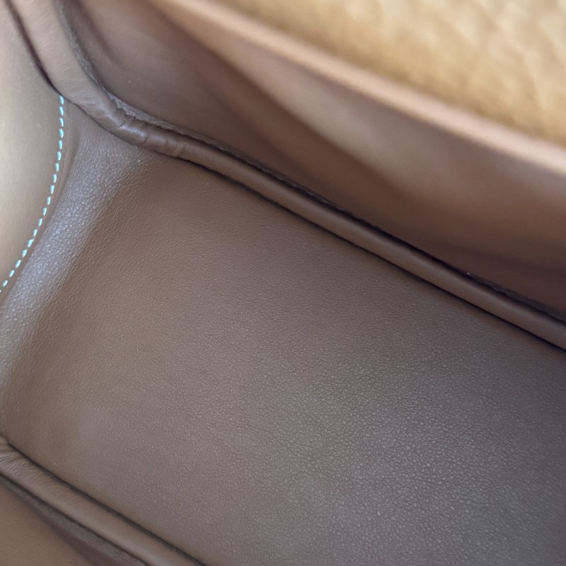 99新🆕 全配有購證🙌🏻 Hermès 愛馬仕 Mini Lindy 金棕銀釦二代-11