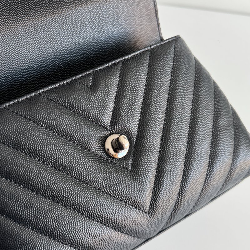 99新🆕 全配有購證🙌🏻 保卡款28開 Chanel Coco Handle 小號 黑銀🖤-11