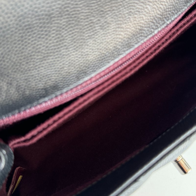 99新🆕 全配有購證🙌🏻 保卡款28開 Chanel Coco Handle 小號 黑銀🖤-12