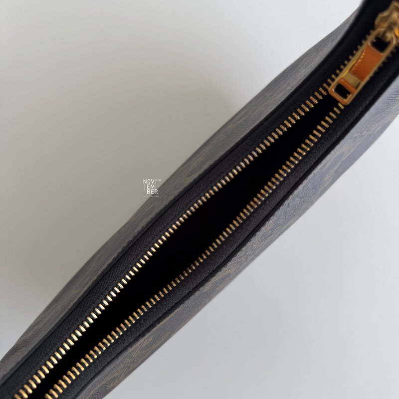 99新🆕 Celine 瑟琳 AVA 老花半月包 棕色-4