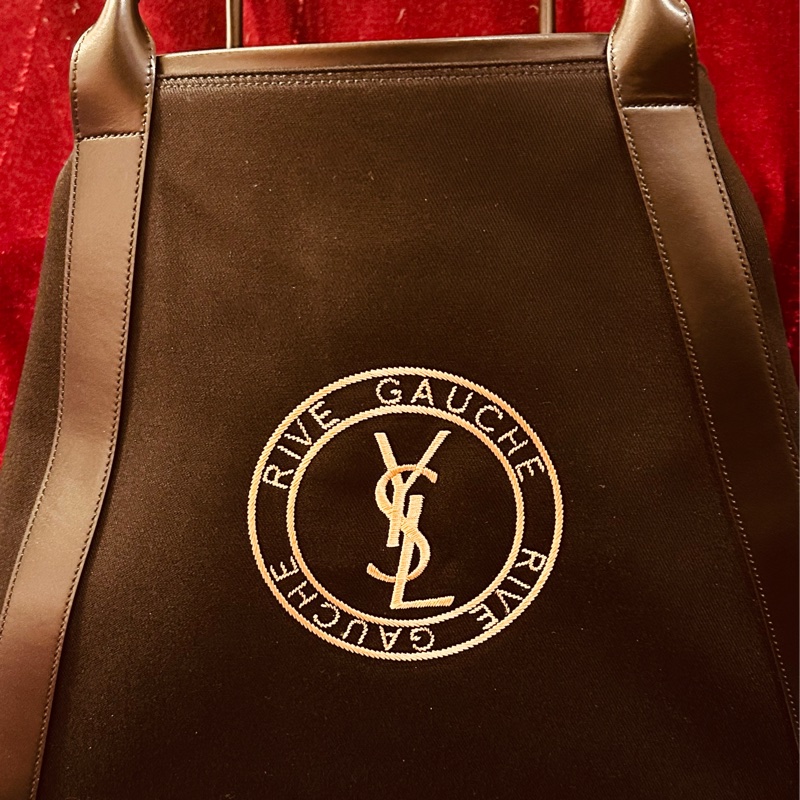 YSL RIVE GAUCHE TOTE BAG IN CANVAS-12