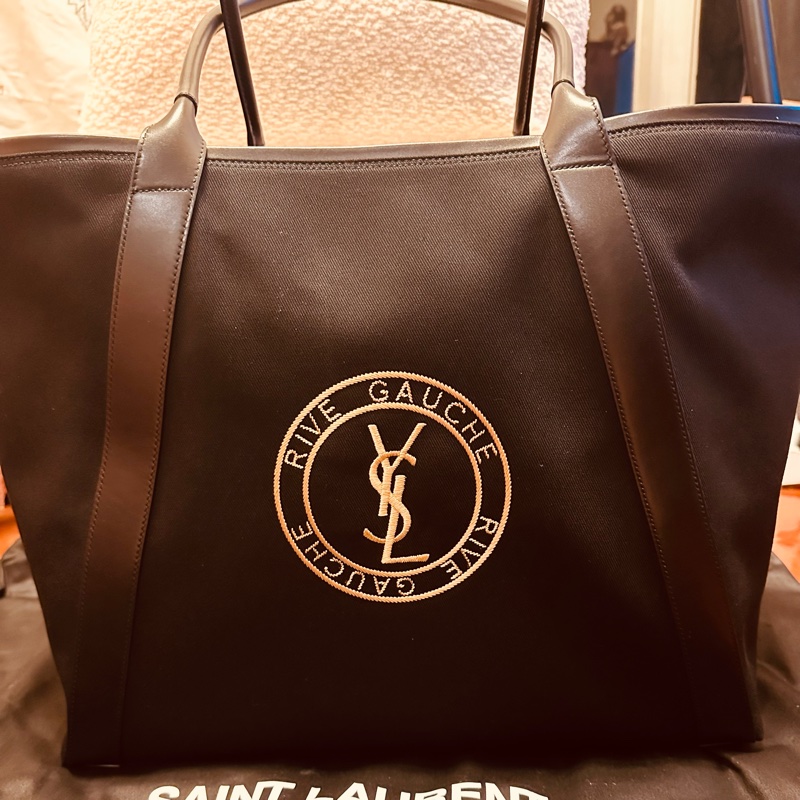 YSL RIVE GAUCHE TOTE BAG IN CANVAS-14