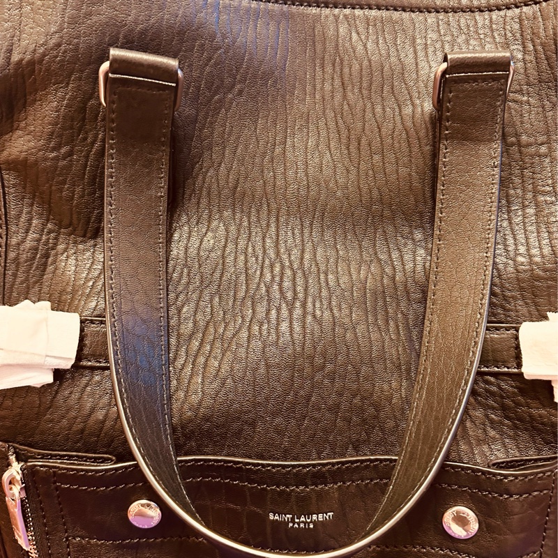 YSL DOWNTOWN TOTE BAGI IN LAMBSKIN LEATHER-2