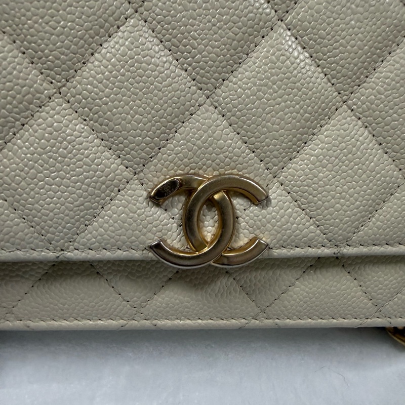 香奈兒白金WOC晶片款-1